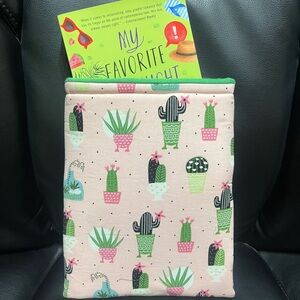 Cactus Print Kids Book Sleeve